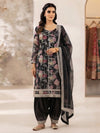 Black pearl hand embroidered suit
