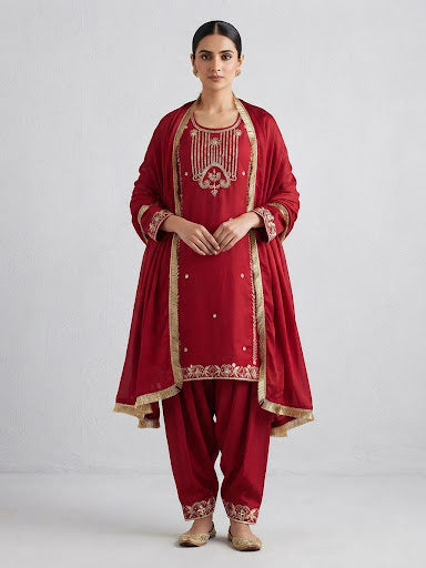 Mehroon Partywear suit