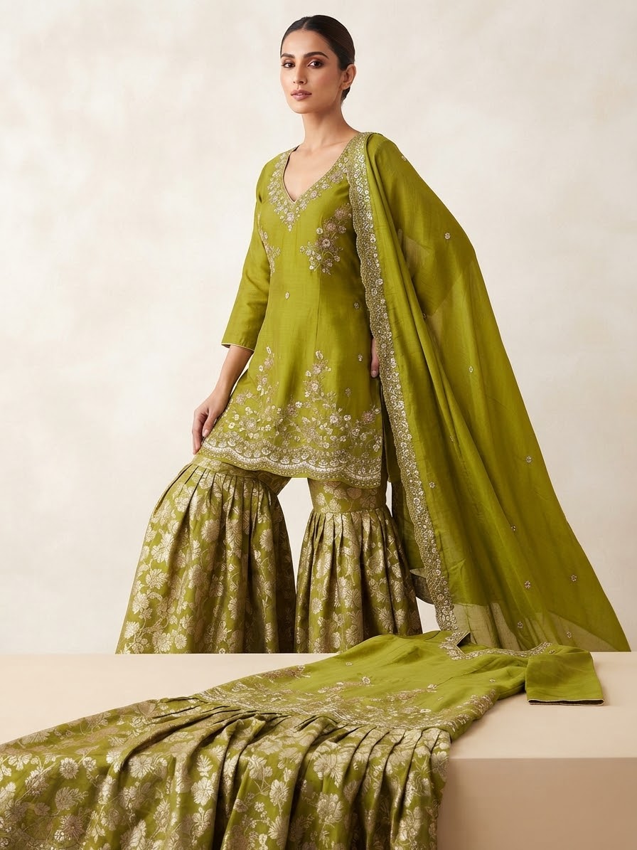 Mehndi Sharara suit ❤️