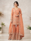 Peach trending Sharara suit ❤️