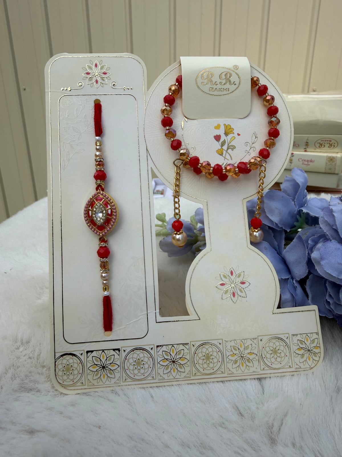 Bro-Bhabi Combo Rakhi Set