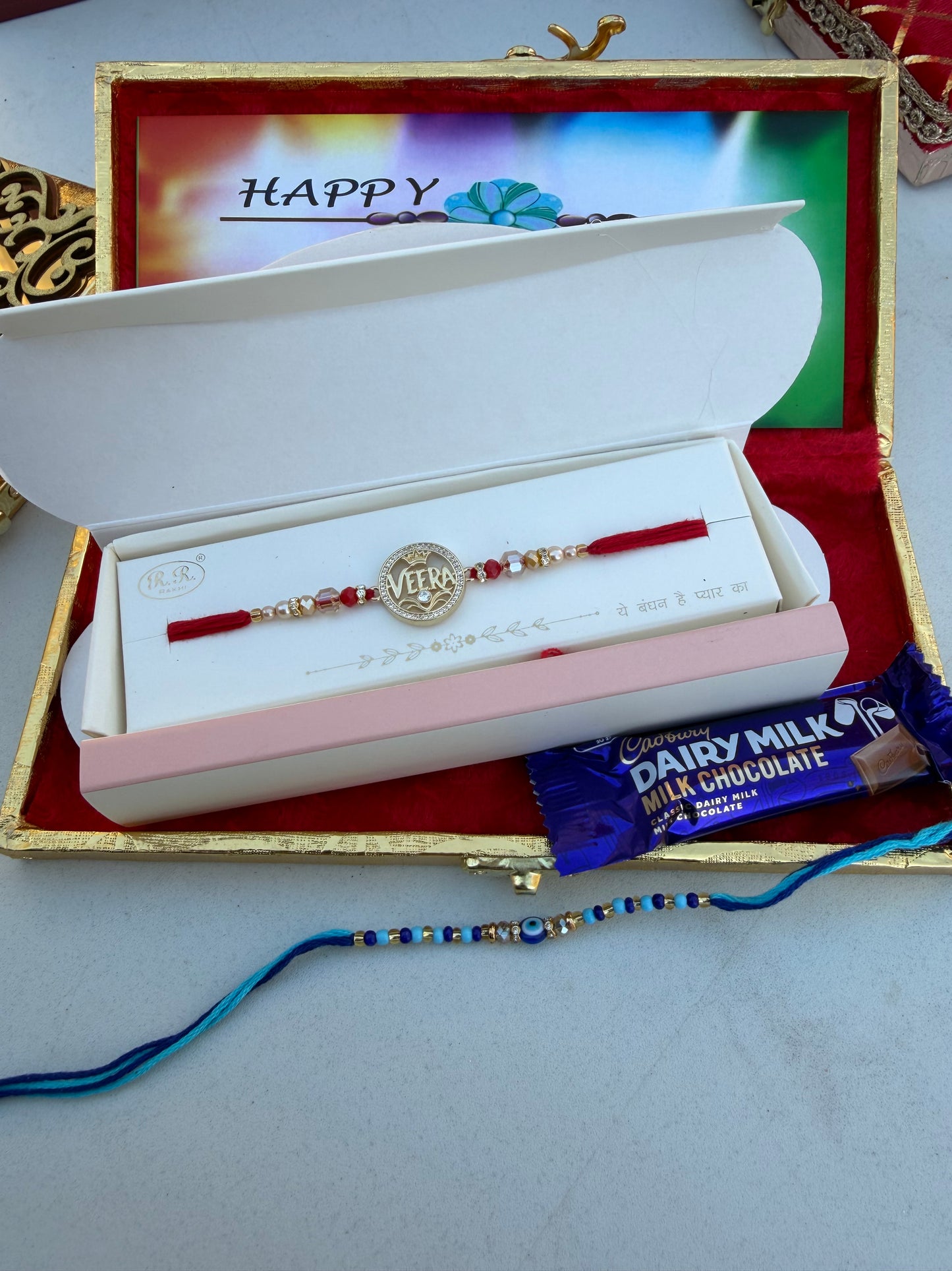 Rakhdi hamper box (Design & colour might vary according to the availability)