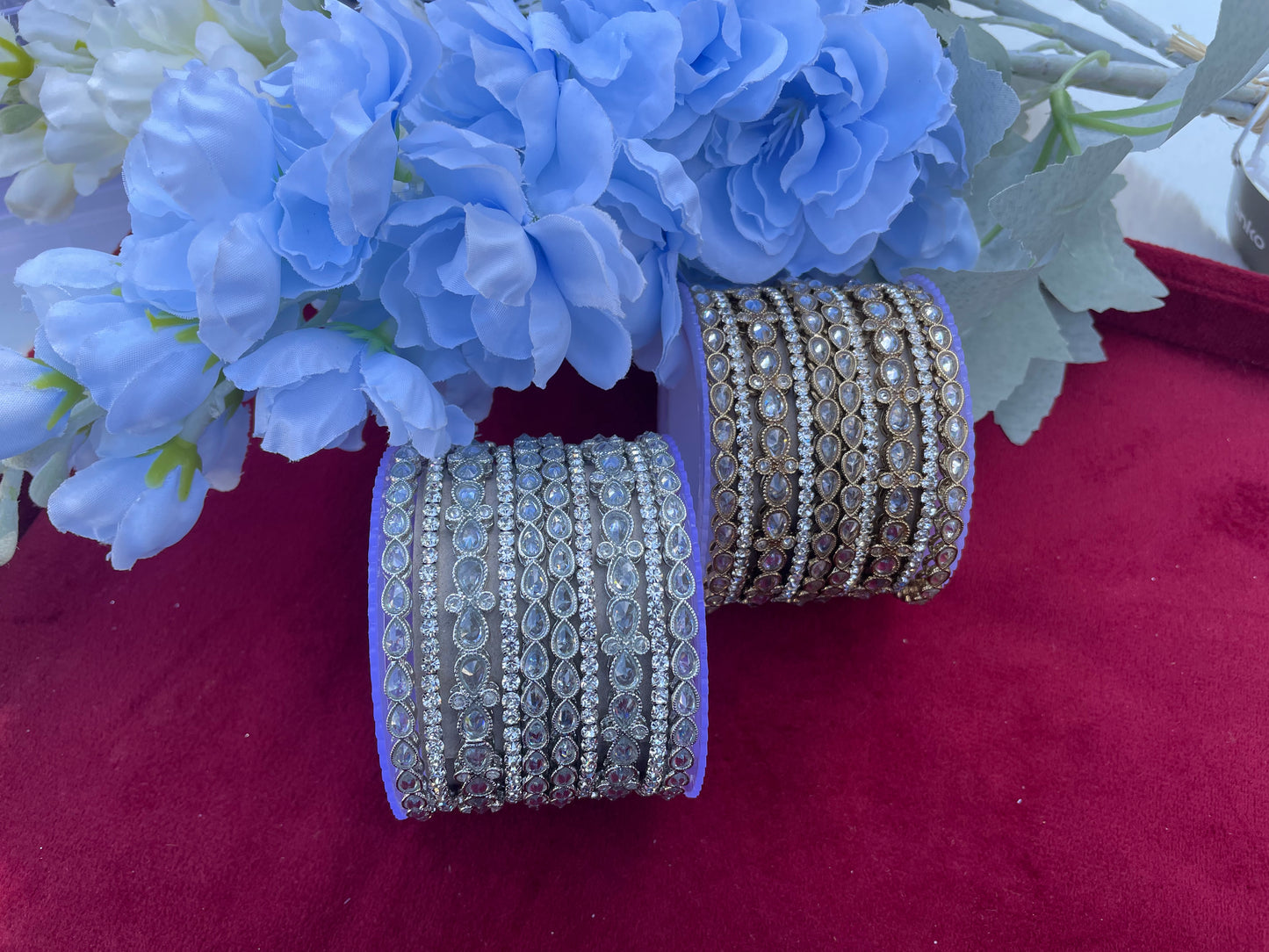 Polki shinny Bangle Set