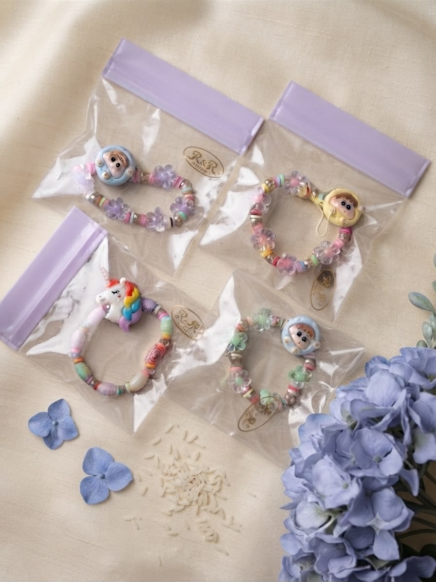 Baby unicorn & different cartoon character Bracelet