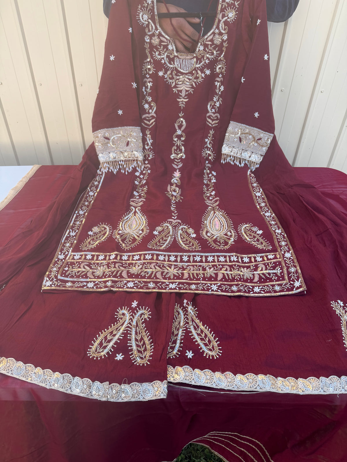 Boutique style Heavy Sharara suit ❤️