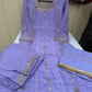 Hand embroidered lavender suit