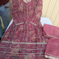 Blush pink hand embroidered suit
