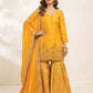 Yellow suit with Brocade sharara❤️