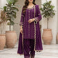 Wine shade Handembrioderd suit