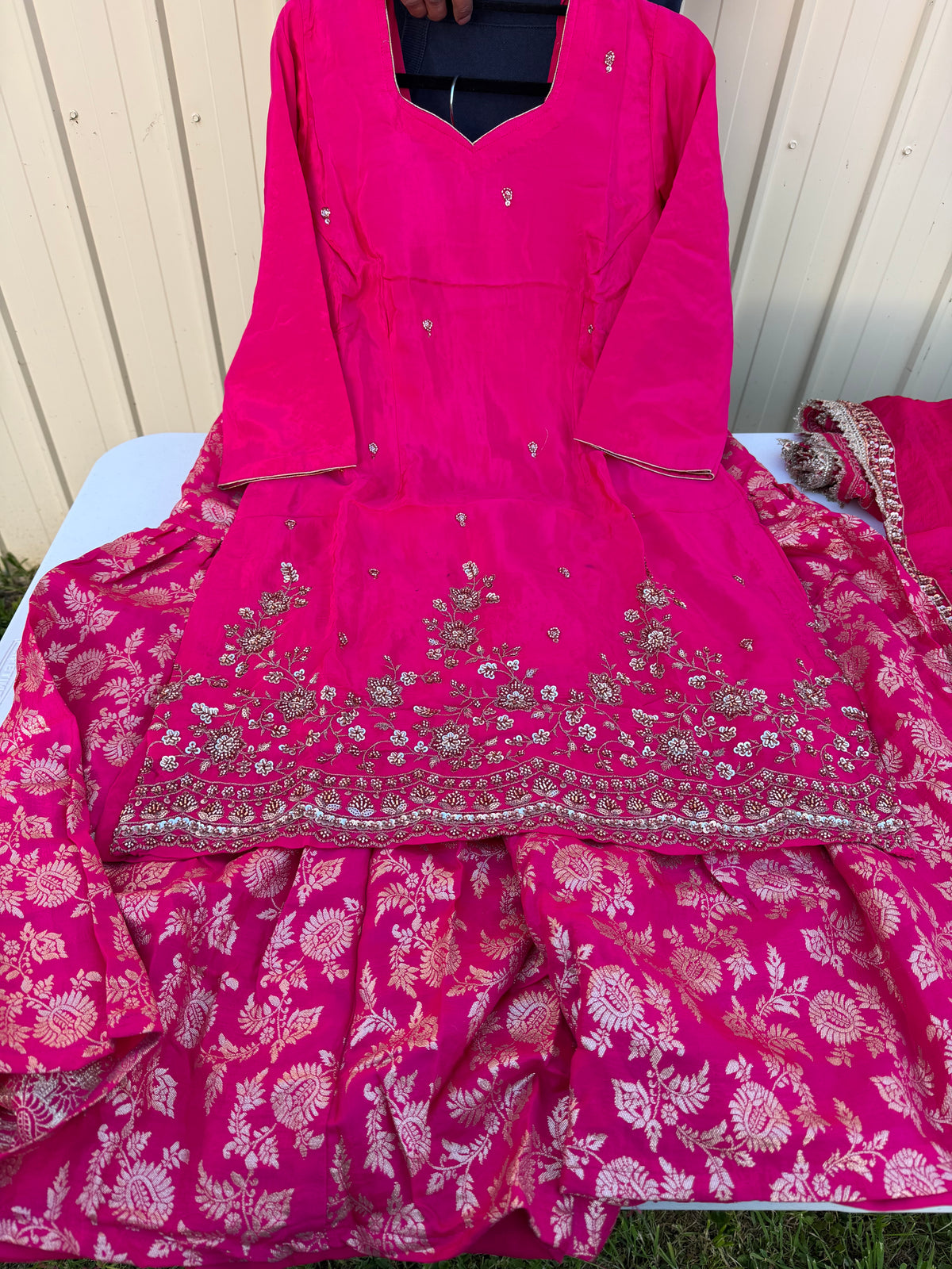 Hot pink Sharara suit ❤️