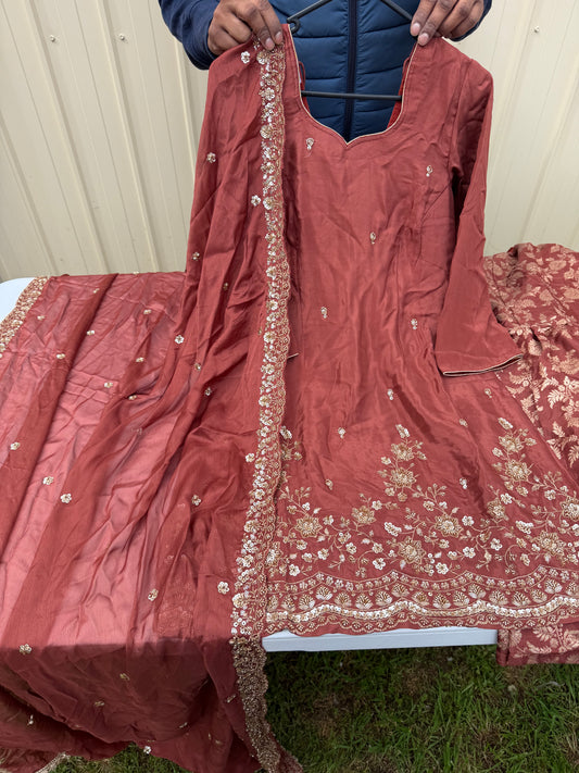 Light coffee colour Sharara suit ❤️