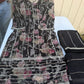 Black pearl hand embroidered suit