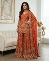 Rust Sharara suit ❤️