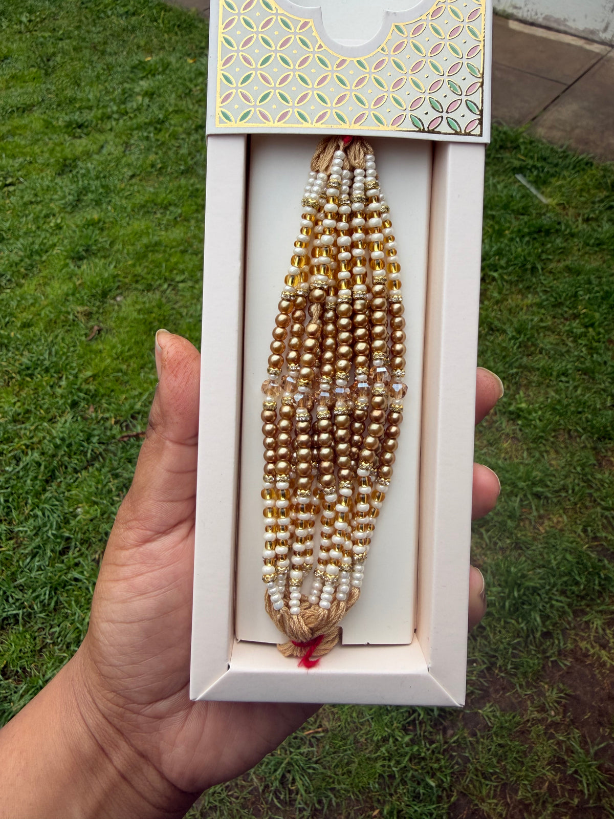 Golden rakhi threads (per pc)
