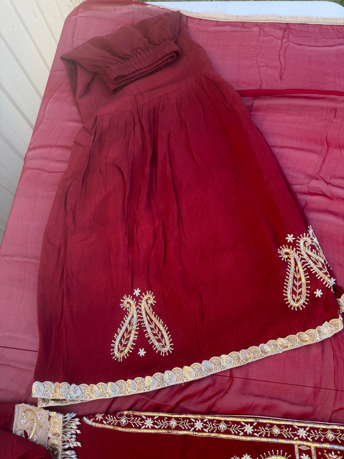 Boutique style Heavy Sharara suit ❤️