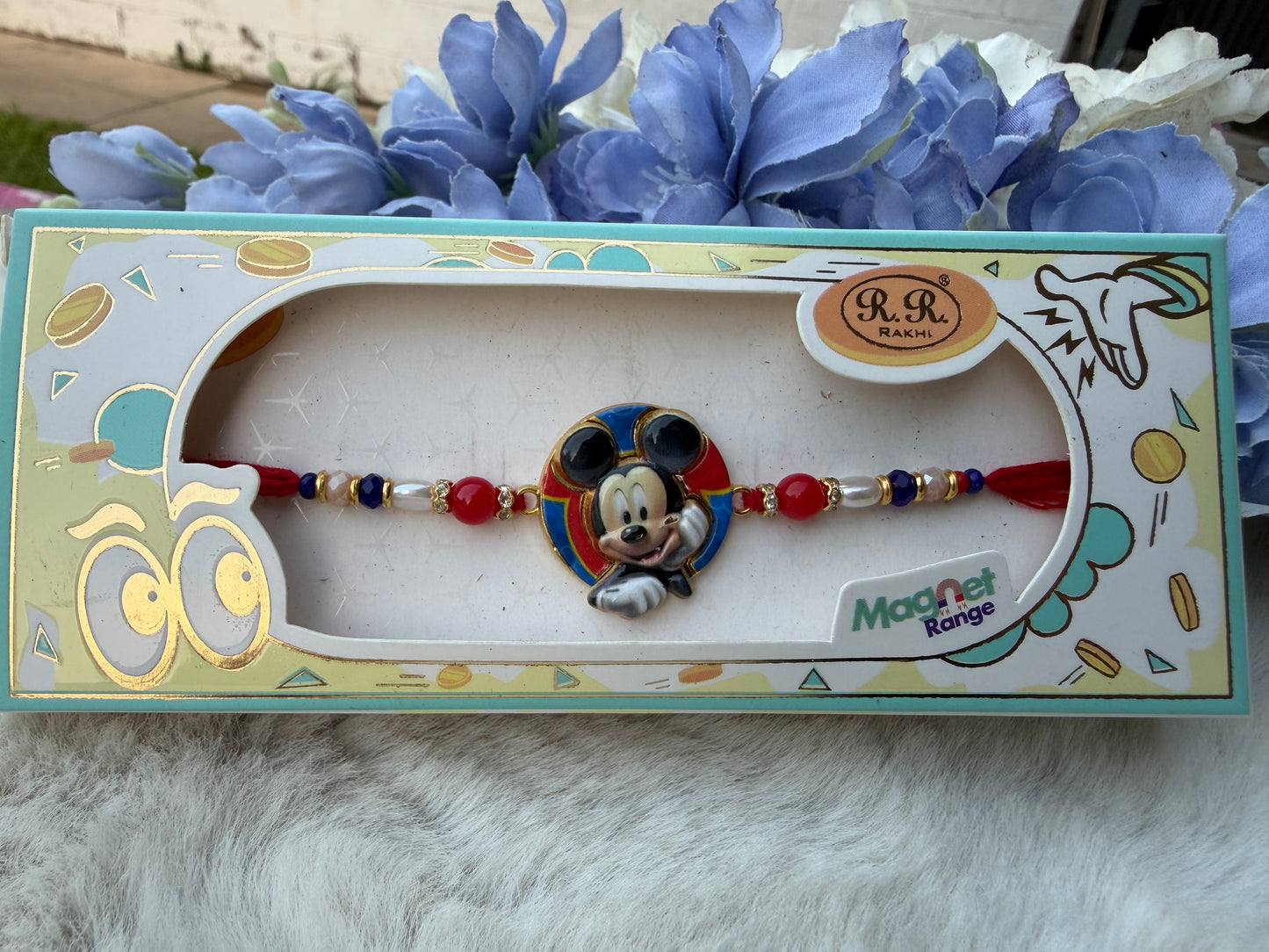 Mickymouse character magnet rakhi