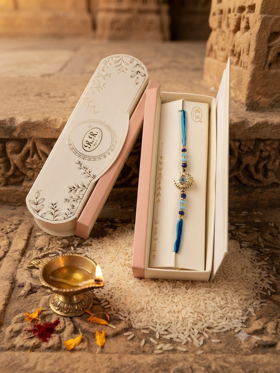 Spinning evil Eye Premium AD rakhi