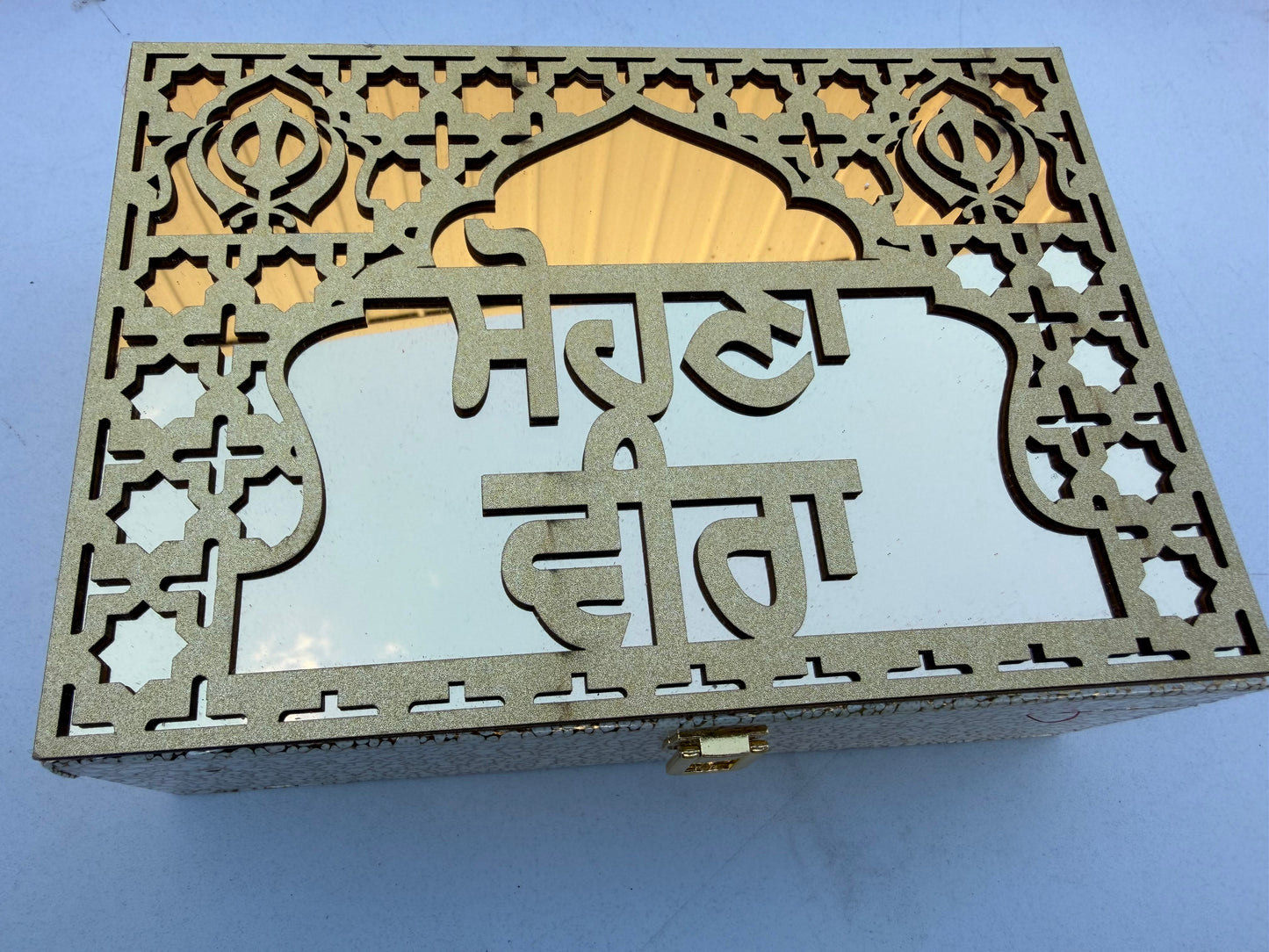 Golden Rakhi Hamper for Bro-Bhabi