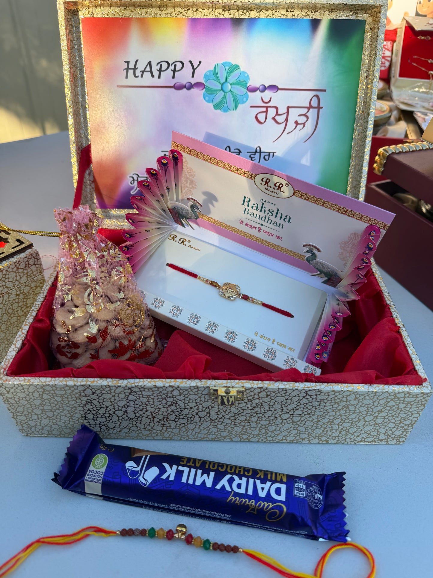 Golden Rakhi Hamper for Bro