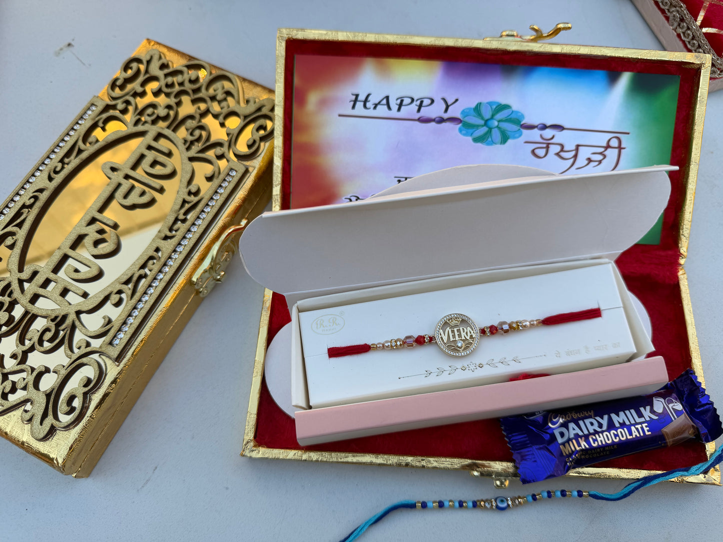Rakhdi hamper box (Design & colour might vary according to the availability)