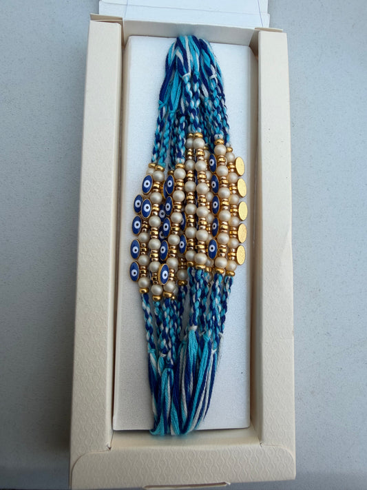 Evil eye rakhi threads (per pc)