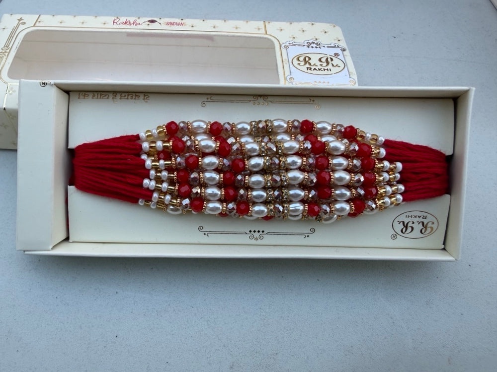 Red & White pearl Thread (per pc)