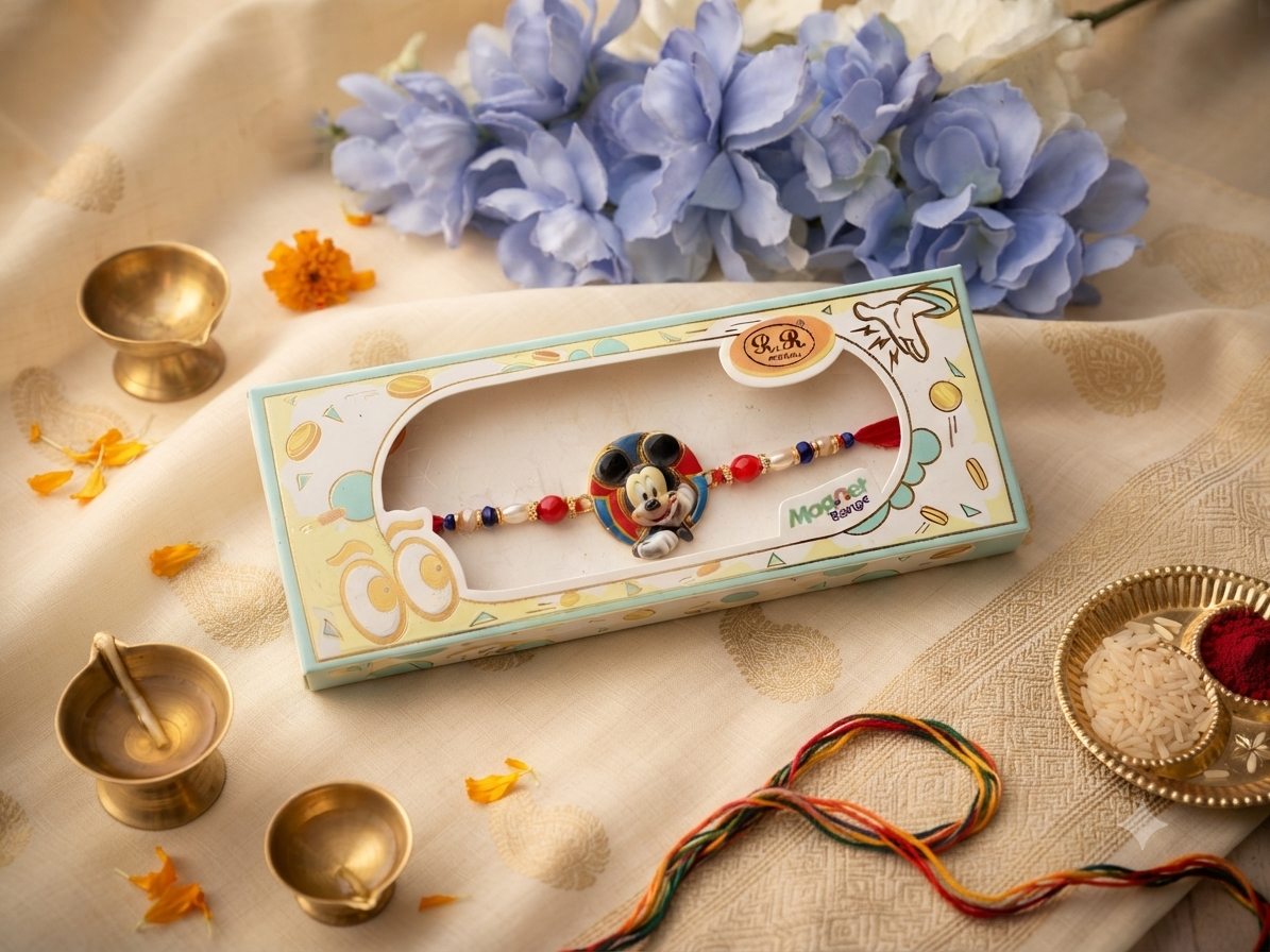 Mickymouse character magnet rakhi