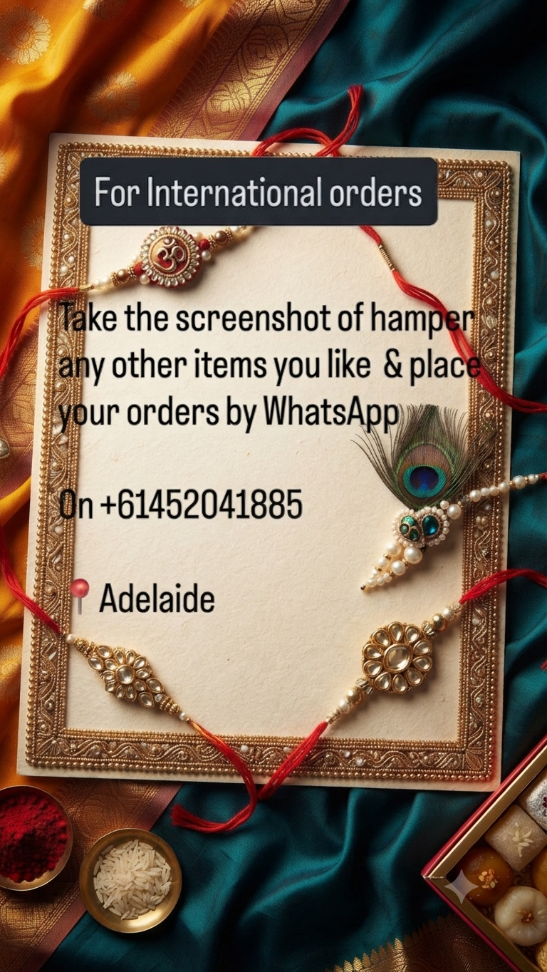 Attention about International Rakhi order 🎤🎤