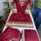 Mehroon Boutique suit with patchwork