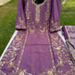 Fully Hand embroidered Shimmer fabric Shirt with Brocade Salwar
