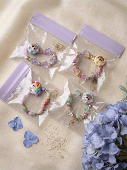 Assorted Baby unicorn & different cartoon character Bracelet