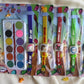 Assorted Kids Different Cartoon Character (light Up Watch Rakhi with Water Colour packing)