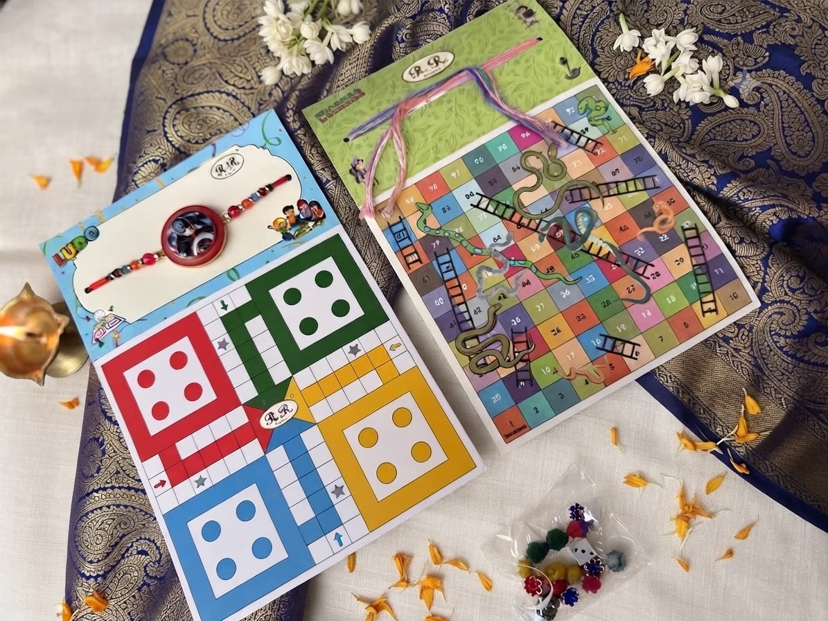 Ludo & Snack Ladder Game Rakhi (Captain America)