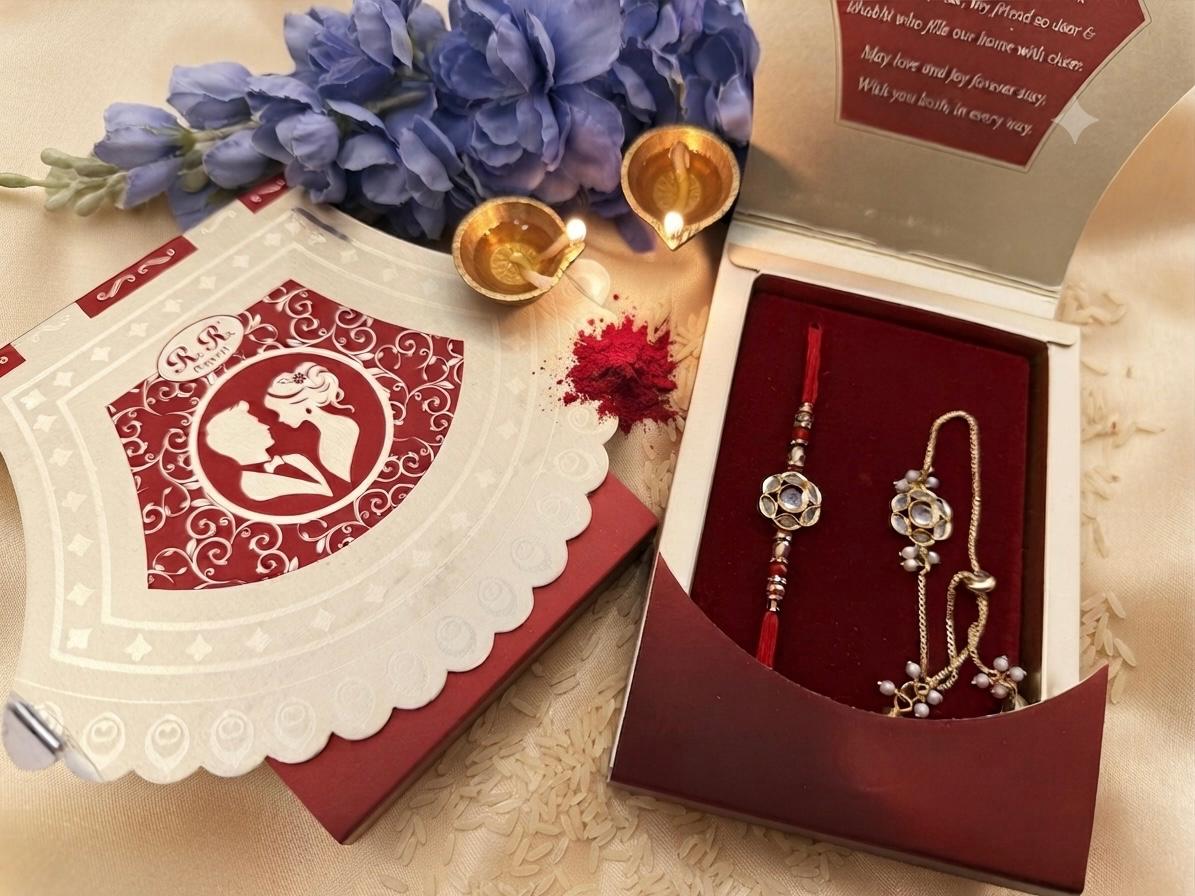 Premium AD Bro-Bhabi Combo set Rakhi