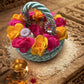 Rice-Kumkum Decorated Basket