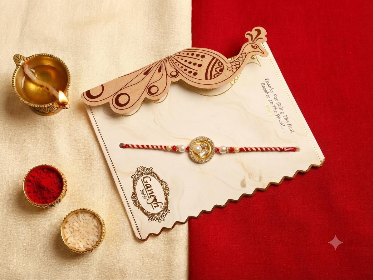 Single Red Traditional Rakhi