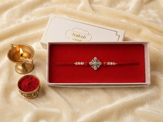 Premium American Dimond Single Rakhi
