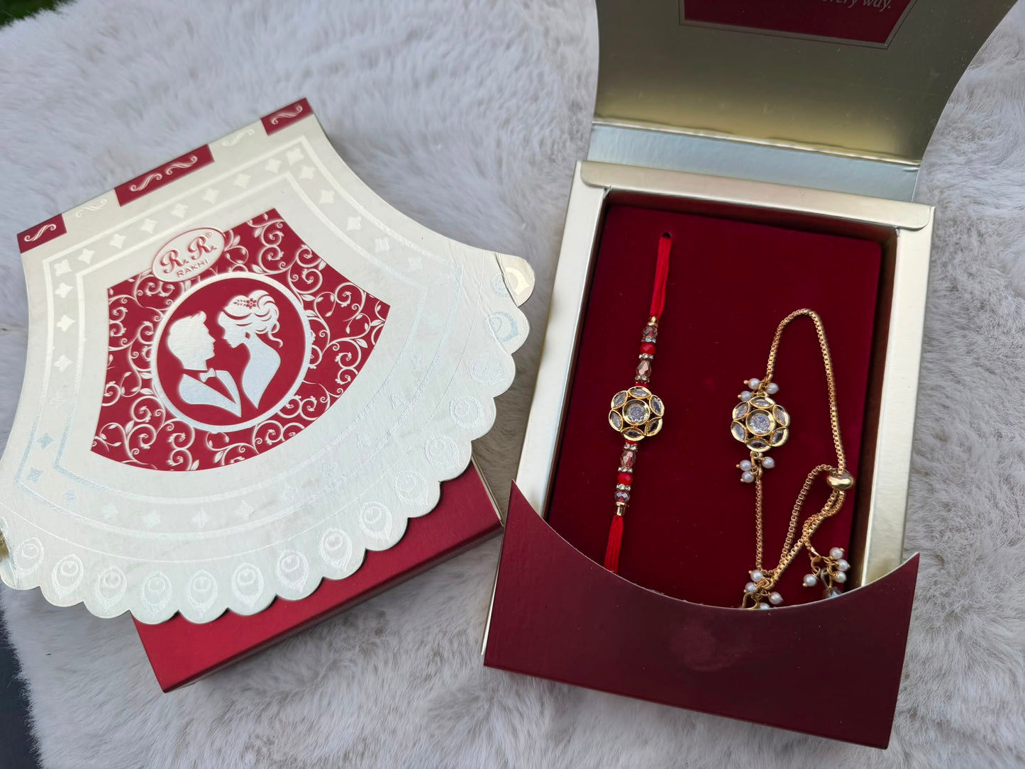 Premium AD Bro-Bhabi Combo set Rakhi