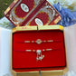 Couple Rakhi Set In American Dimond