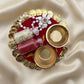 Decorative Rice-Kumkum Puja thali