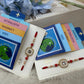 Country Map Red Traditional Rakhi
