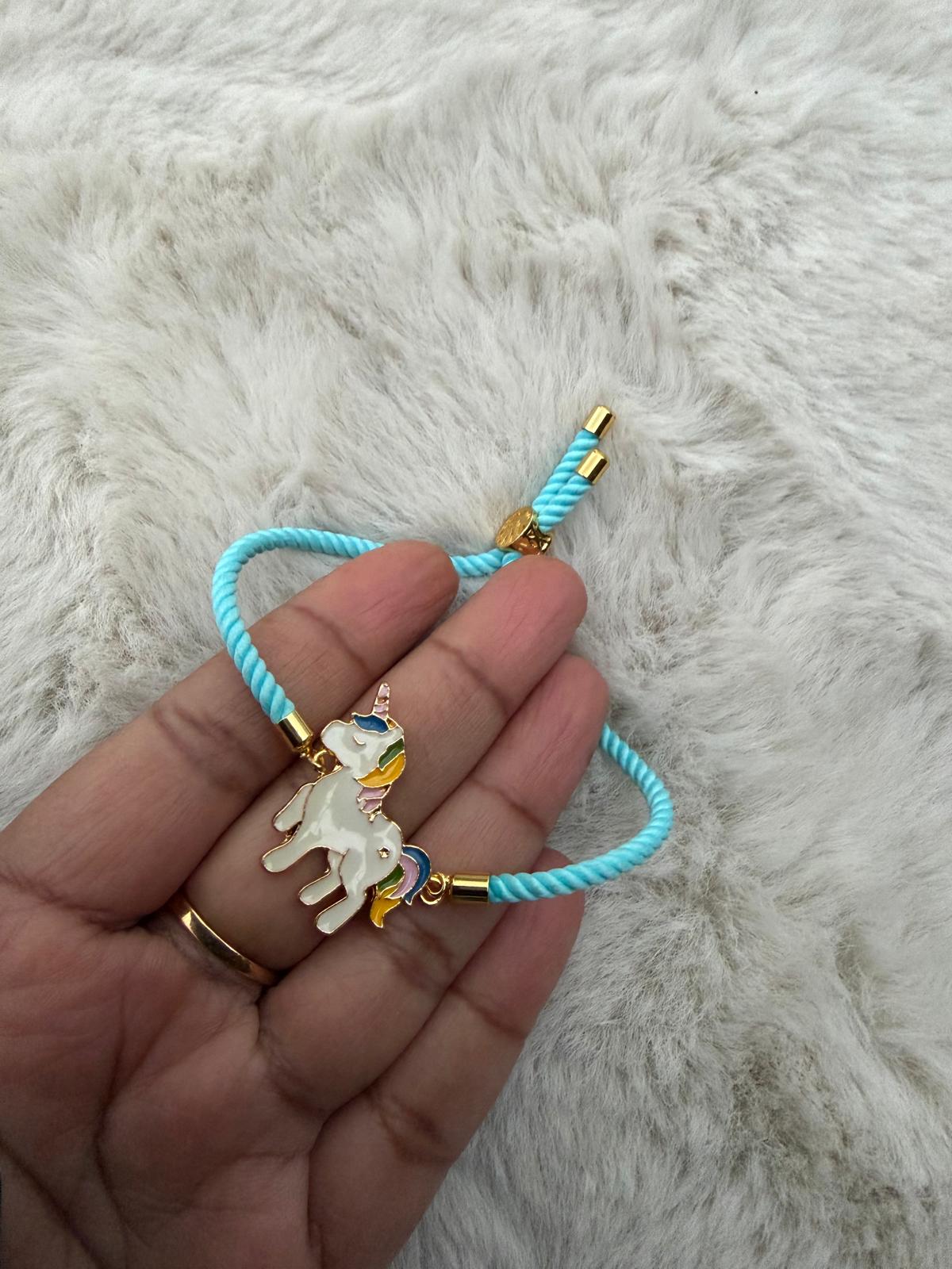 Assorted Kids adjustable threads unicorn /doreamon characters (per pc)