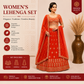 Designer Orange Bridal Lehenga Choli Set