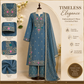 Elegant Teal Blue Embroidered Kurta Sharara Set