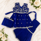 Royal Blue Girls Ethnic Sharara Set
