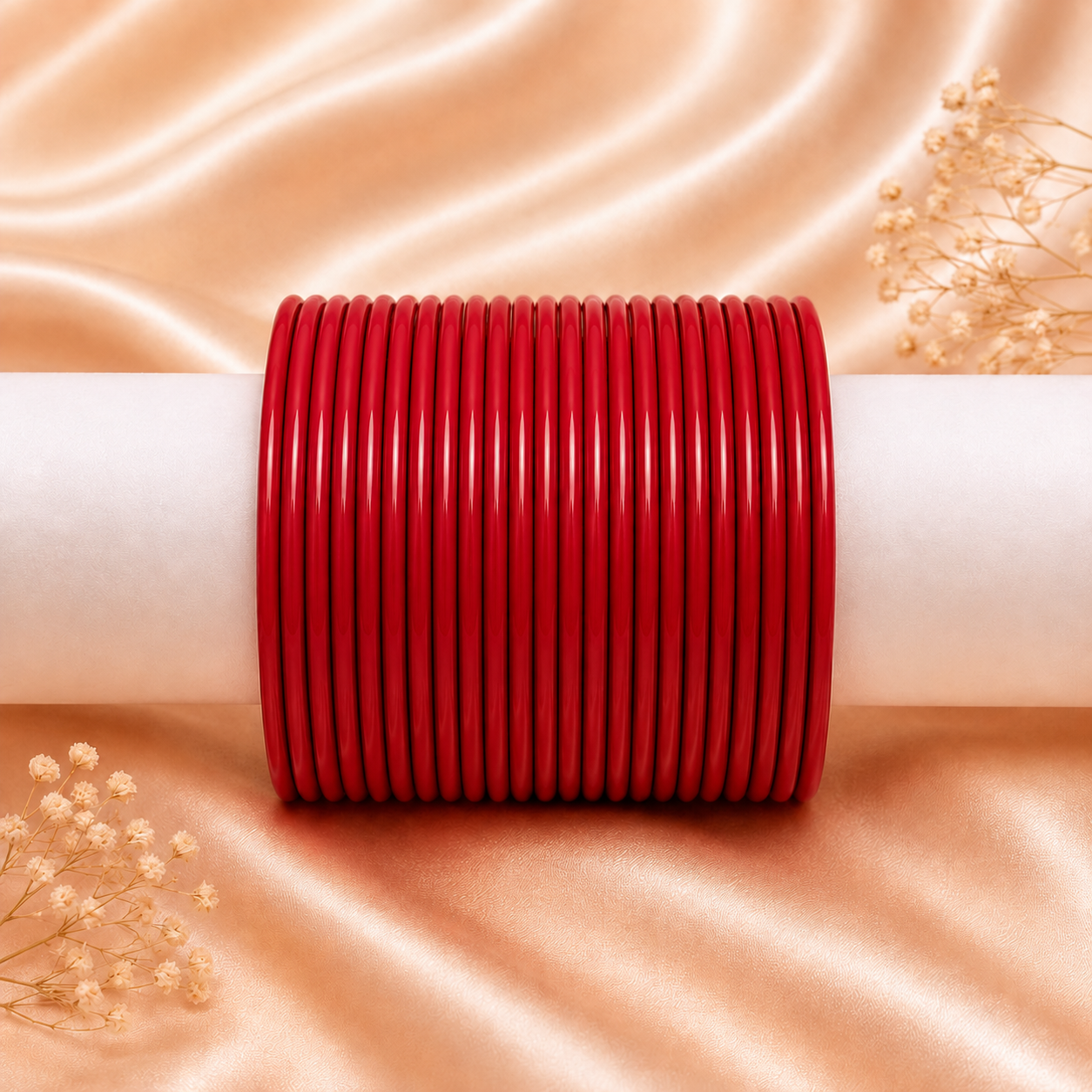 Plain Color Punjabi Bangles Set