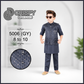 Navy Blue Kurta Pajama Set with Designer Waistcoat