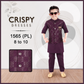 Purple Kurta Pajama Set with Designer Waistcoat