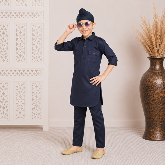 Kids Plane Kurta Pajama